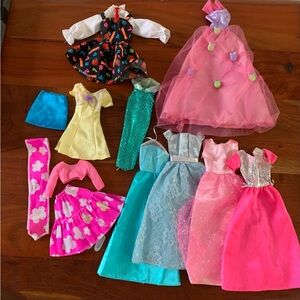 Barbie Doll Clothes Lot - 13 Piece lot Sparkle Glitz Glam